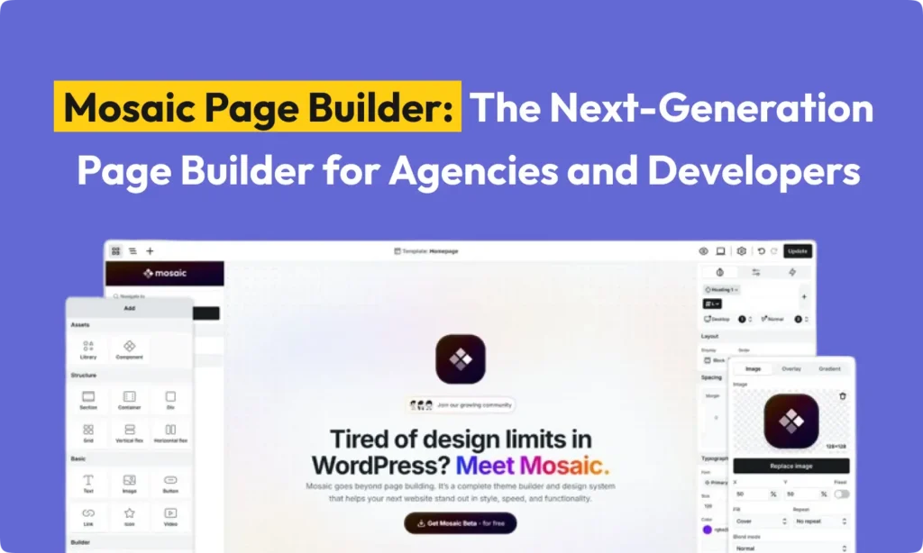 Mosaic Page Builder_ The Next-Generation Page Builder for Agencies and Developers