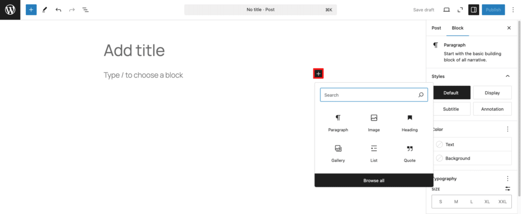 gutenberg blocks